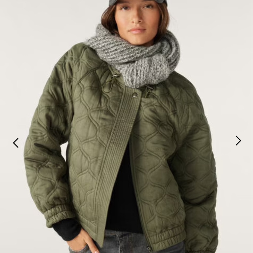 BA&SH Short SoHo Jacket in Green - Size Small - BRAND NEW WITH TAGS!!!
